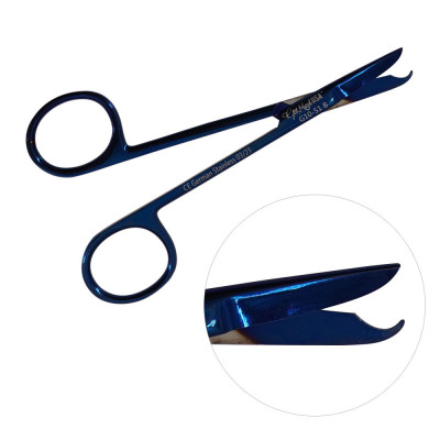 Littauer Stitch Scissors Straight 4 1/2 inch - Blue Coating