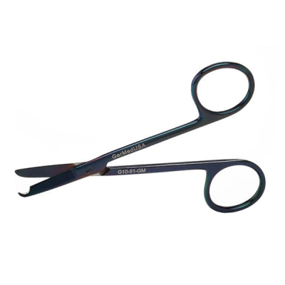 Littauer Stitch Scissors Straight 4 1/2 inch - Gun Metal