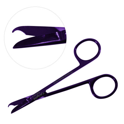 Littauer Stitch Scissors Straight 4 1/2 inch - Purple Coating