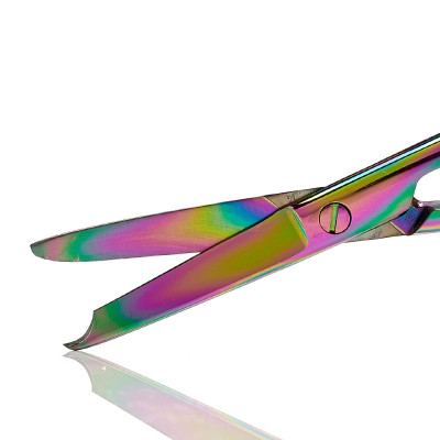 Littauer Stitch Scissors Straight 4 1/2" - Rainbow Coating