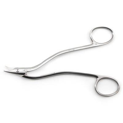 Heath Wire Cutting Scissors 6 1/4" One Serrated Blade