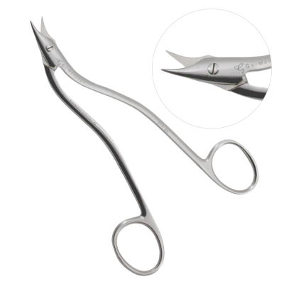 Heath Wire Cutting Scissors 6 1/4" One Serrated Blade