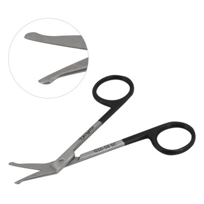 Iris Scissors Angular 4 1/4 inch with Two Probe Tip