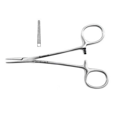 Mosquito Hemostatic Forceps 4 3/4", Straight, Left Hand