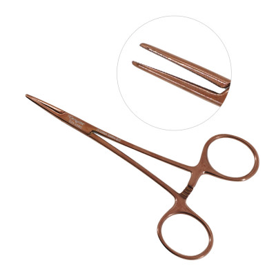 Halsted Mosquito Forceps 4 3/4" Straight, Rose Gold