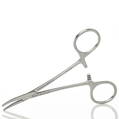 Mosquito Hemostatic Forceps 4 3/4 inch, Curved, Left Hand
