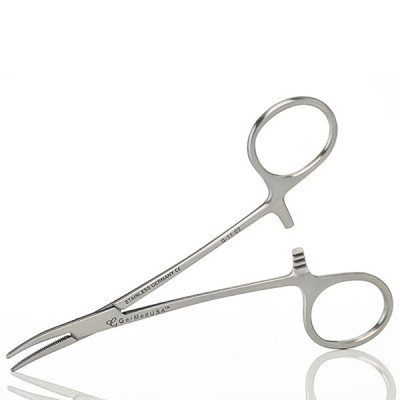 Mosquito Hemostatic Forceps 4 3/4", Curved, Left Hand