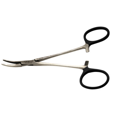 Halstead Mosquito Forceps 4 3/4`` Curved, Gun Metal Ring Coated