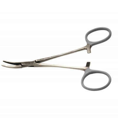 Halstead Mosquito Forceps 4 3/4`` Curved, Ring Gray Coated