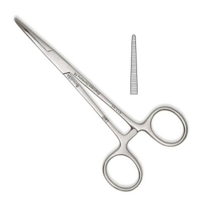 Crile Hemostatic Forceps Straight 5 1/2", Left Hand