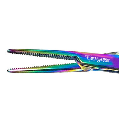 Crile Hemostatic Forceps Straight 5 1/2" Rainbow Coated