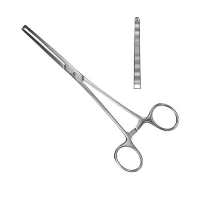 Rochester Ochsner (Kocher) Forceps Straight 1x2 Teeth 10 inch