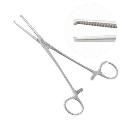 Rochester Ochsner (Kocher) Forceps Straight 1x2 Teeth 10 inch