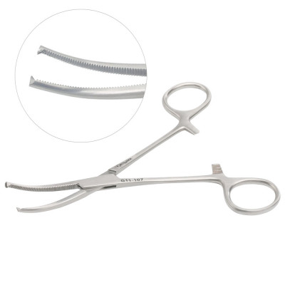 Rochester Ochsner (Kocher) Forceps Curved 1x2 Teeth 10 inch