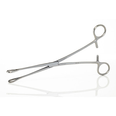 Foerster Sponge Forceps Straight 7 inch Serrated Jaws