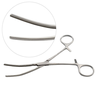 Baby Doyen Intestinal Forceps Curved 6 1/2 inch
