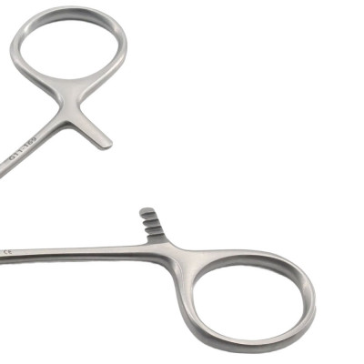 Baby Doyen Intestinal Forceps Curved 6 1/2"
