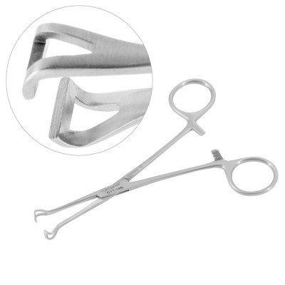 Baby Babcock Tissue Forceps 5 1/2 inch Delicate Jaws 6mm Wide