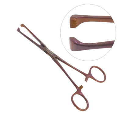Allis Tissue Forceps 6 inch 4x5 Teeth, Purple Coated