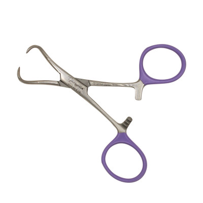 Backhaus Towel Clamps 3 1/2`` Purple Ring Coated