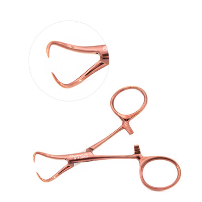 Backhaus Towel Clamp 5 1/4 inch Rose Gold Coated