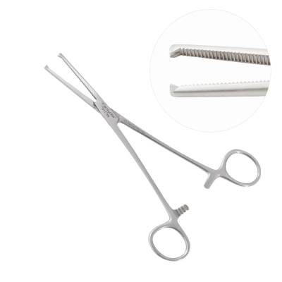 Rochester Ochsner Forceps Straight 1x2 Teeth 7 1/4 inch