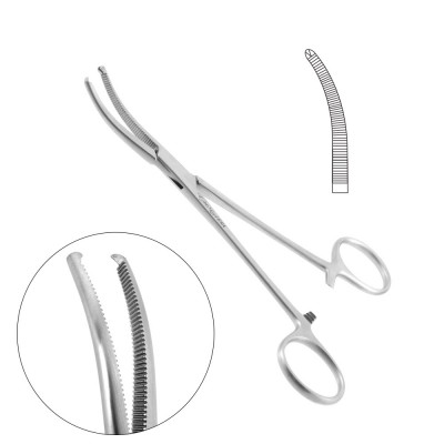 Rochester Ochsner Forceps Curved 7 1/4 inch