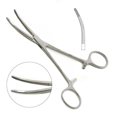 Rochester Carmalt Forceps 8 inch, Curved, Left Hand