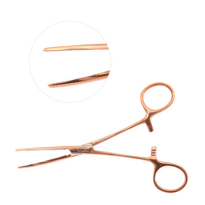 Rochester Carmalt Forceps Curved 6 1/4`` Rose Gold