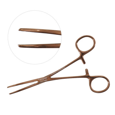 Rochester Carmalt Forceps Curved 6 1/4`` Rose Gold