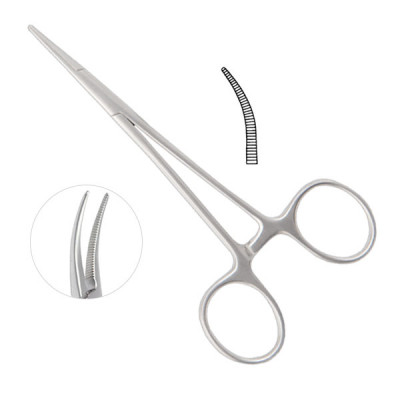 Micro Mosquito Forceps Curved Very Delicate Pattern 4 3/4 inch