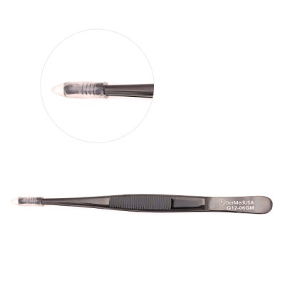 Thumb Tissue Forceps 5`` 1x2 Teeth, Gun Metal