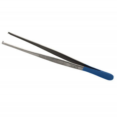 Tissue Forceps 5 1x2 Teeth, Ring Blue Coated