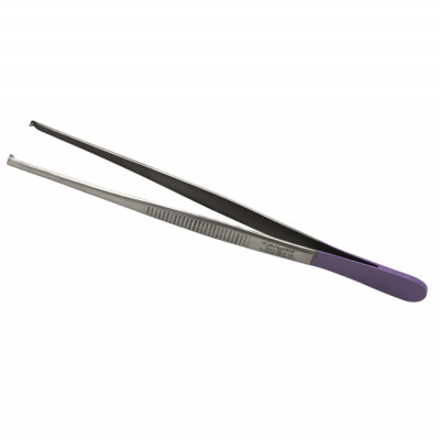 Tissue Forceps 5 1x2 Teeth, Purple Ring Coated