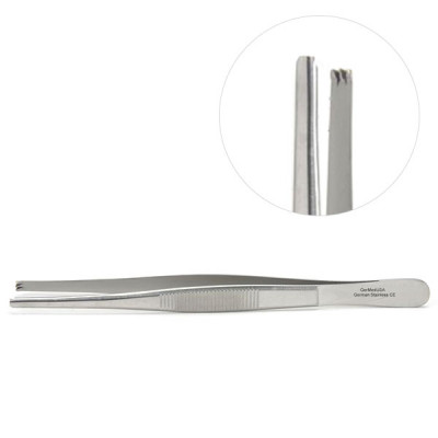 Thumb Tissue Forceps 2x3 Teeth, 6"