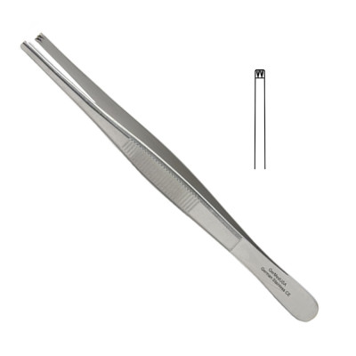 Thumb Tissue Forceps 2x3 Teeth, 6"