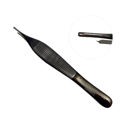 Adson Tissue Forceps 4 3/4 inch, 1x2 Teeth, Gun Metal