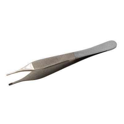 Brown Adson Forceps 4 3/4``, 7x7 Teeth, Gray Coated