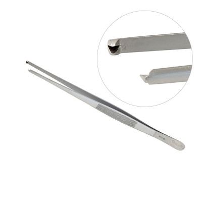 Thumb Tissue Forceps 1x2 Teeth, 5 inch