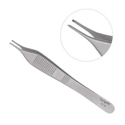 Micro Adson Forceps 1x2 Teeth 4 3/4"