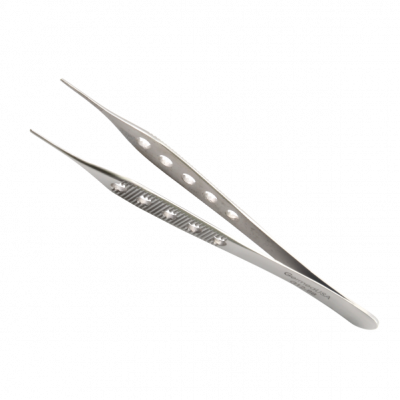 Adson Dressing Forceps, Serrated, 4 3/4" Lightweight, Fenestrated Handles