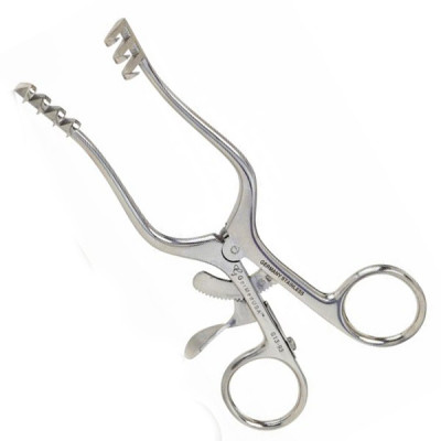 Weitlaner Retractor Sharp 6 1/2 inch, 3x4 Teeth