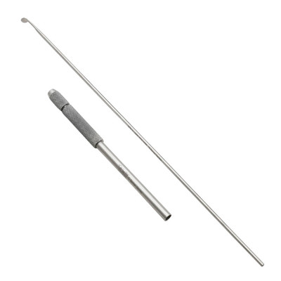 Curette Knife 30 Degree 20cm Neuro Wire 2mm Shaft With Chuck Handle
