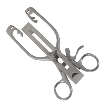Mayo Adams Retractor 6 3/4 inch With Center Blade And Grip Lock