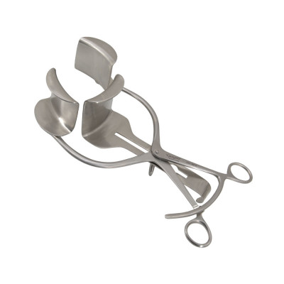 Mayo Adams Retractor Solid 6 3/4 inch With Center Blade and Grip Lock