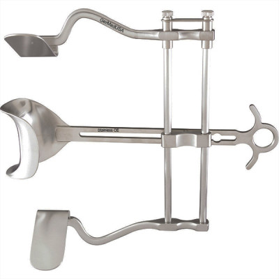 Balfour Abdominal Retractor Solid Side Blades 7 inch Spread Standard