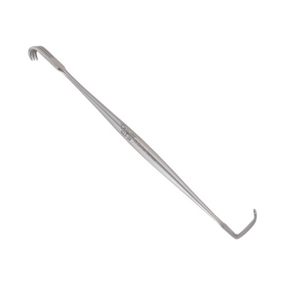 Senn Miller Retractor 3 Prongs Sharp 6 1/4"