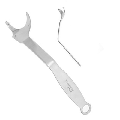 Hohmann Posterior-Interior Retractor 11"  Left  Handle to bend 7"