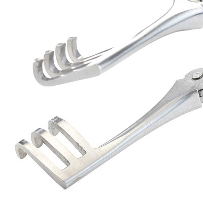 Beckman Weitlaner Retractor 5 1/2", 3x4 Blunt 20x15mm Hinged Blade