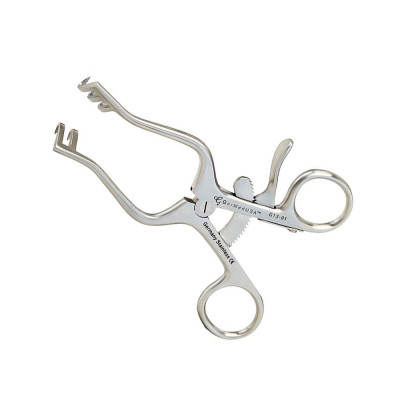 Weitlaner Retractor Sharp 4 inch, 2x3 Teeth